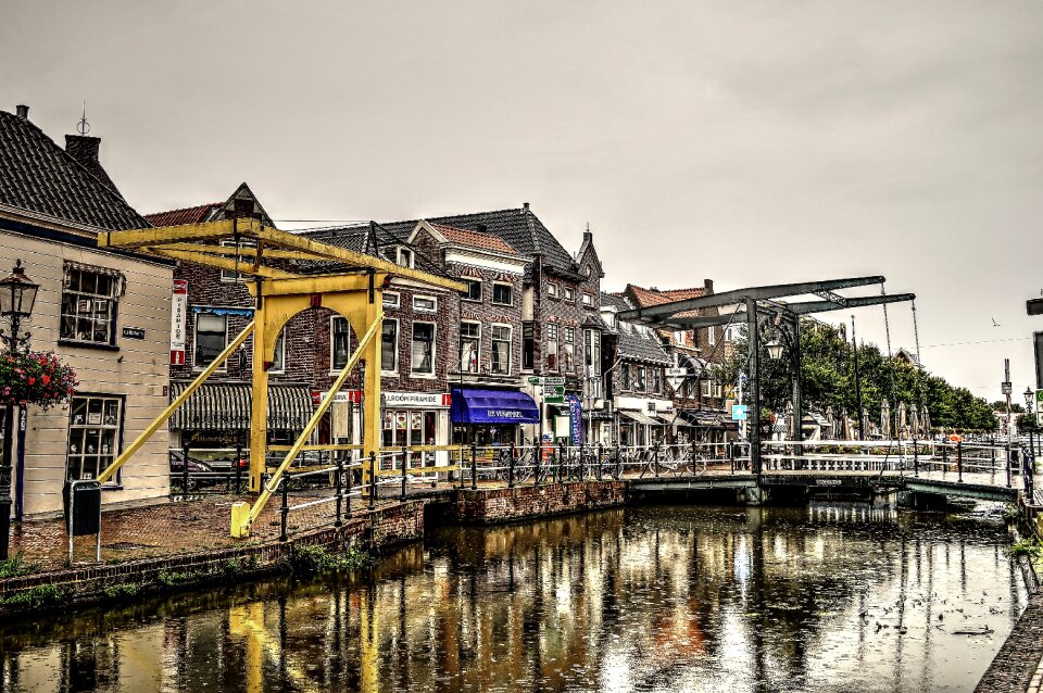 Drawbridge city ​​view old town