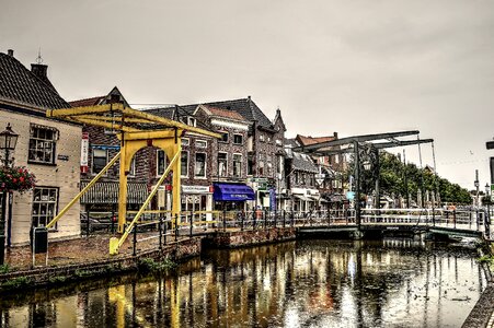 Drawbridge city ​​view old town