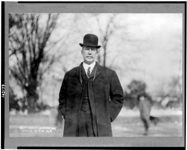 Hon. Arsene Paulin Pujo representative from Louisiana, half-length portrait, standing outdoors, facing front LCCN91784282