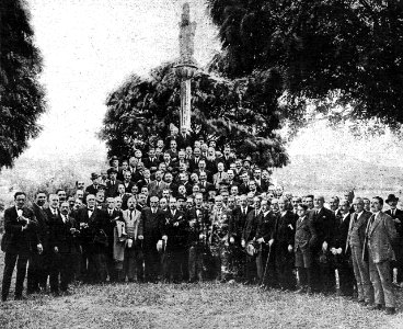 Homenaxe a José Sabucedo ao ser designado representante do conde de Bugallal na provincia de Ourense 1922