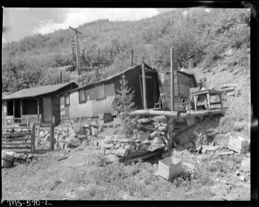 Home of miner living in company housing project. McGowan Coal Company, McGowan Mine, Carbon County, Utah. - NARA - 540495 photo
