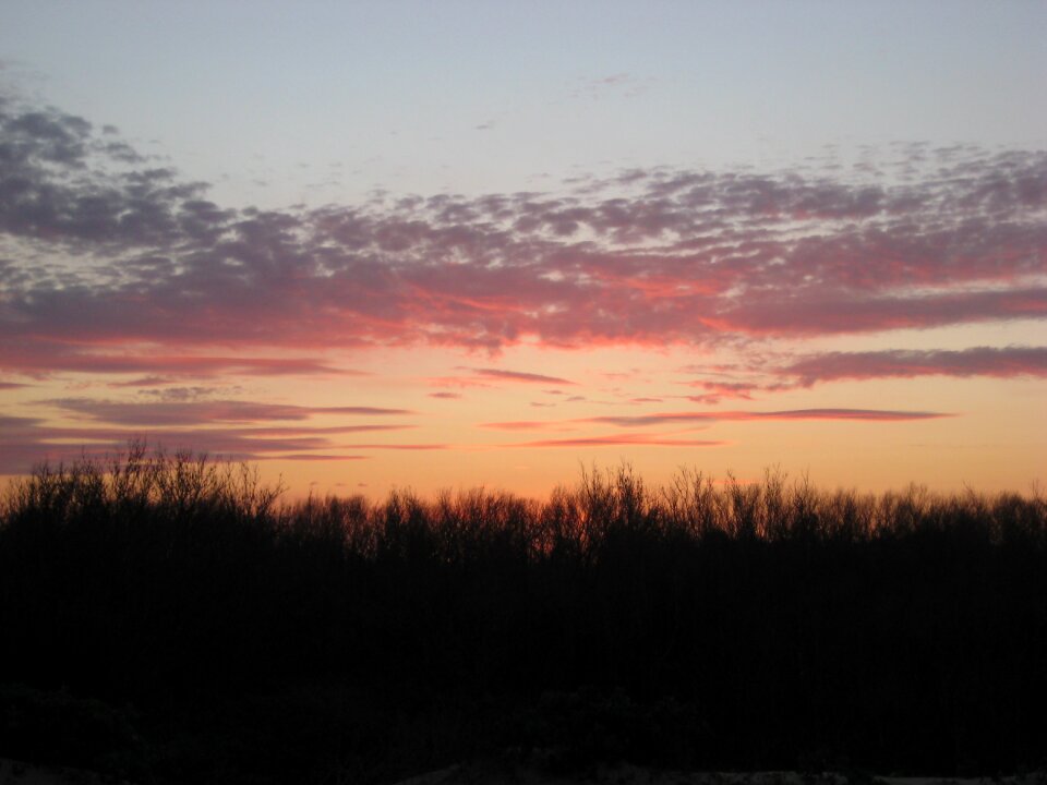 Beach sunset sky photo