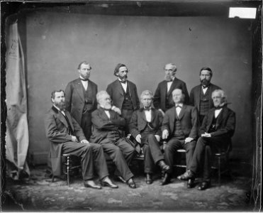 Hon. George S. Boutwell, Mass., Hon. Charles A. Eldridge, Wis., Hon. William Lawrence, Ohio., Hon. Samuel S.... - NARA - 525670