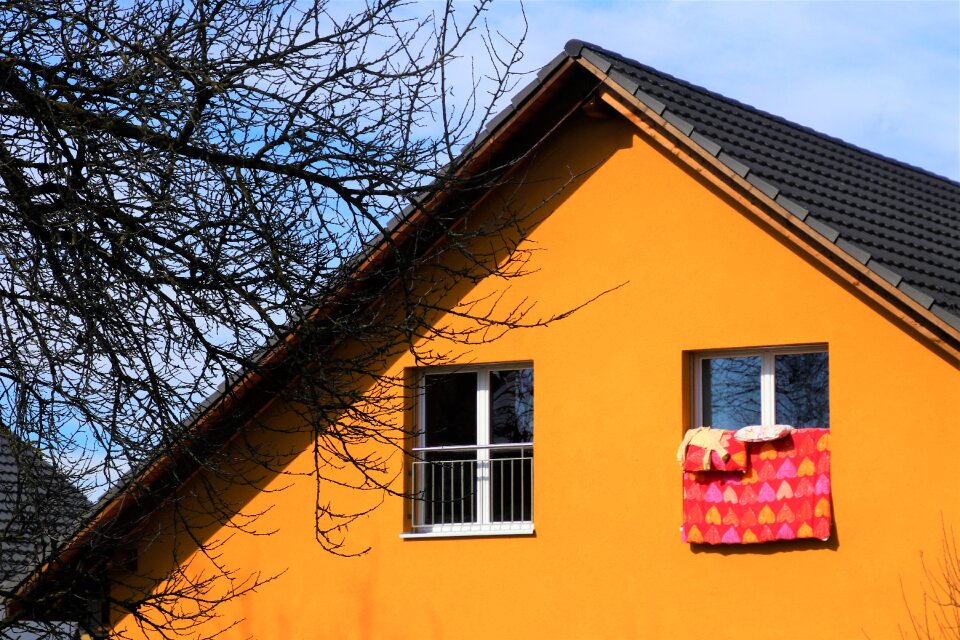 Building at the court of window