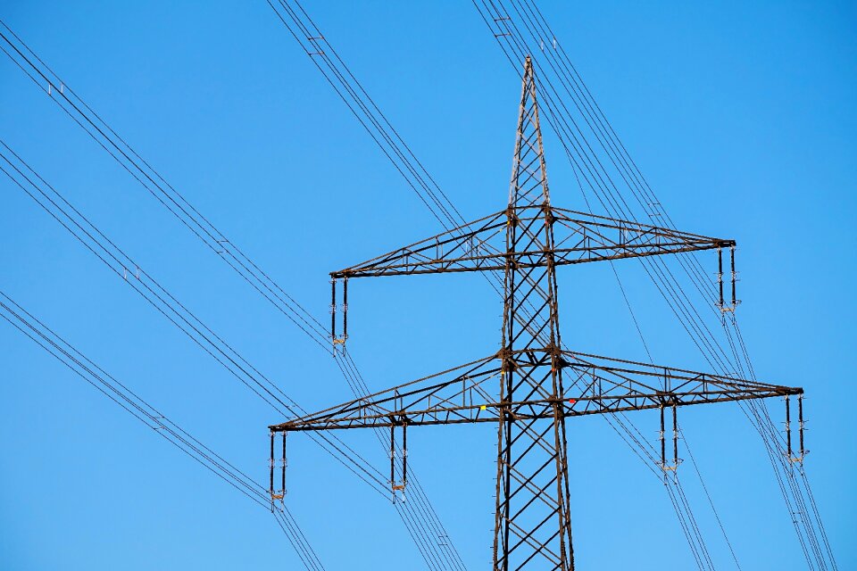 Power poles power line electricity photo