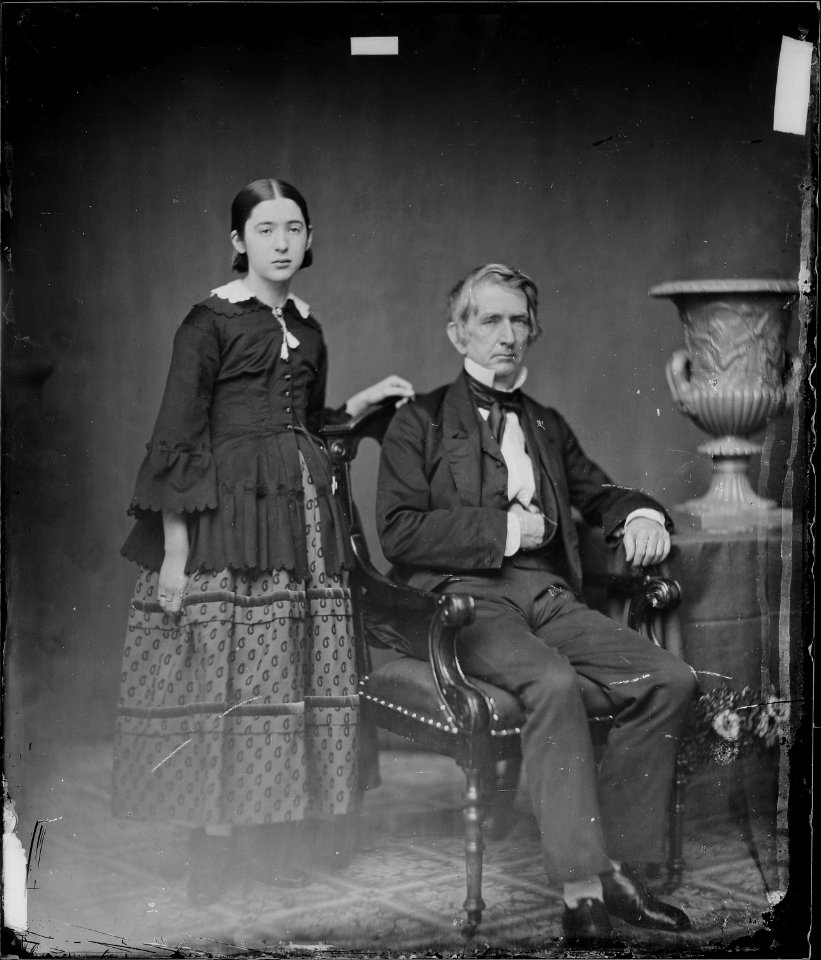 Hon. William H. Seward, N.Y. Secretary of State, and daughter - NARA - 528357