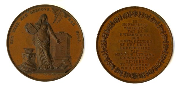 Honderdjarig bestaan van de Kweekschool der Doopsgezinden te Amsterdam, objectnr 1695
