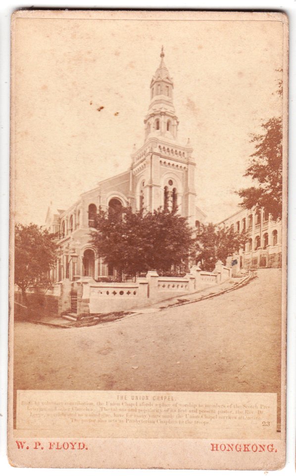 Hong Kong CDV-The Union Chapel by W.P. Floyd