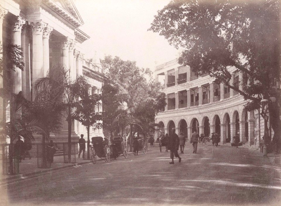 Hong Kong, Central Street by Lai Afong, c1880