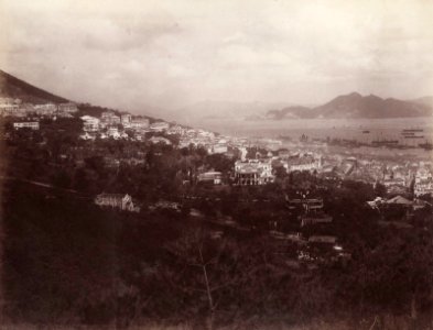 Hong Kong, View from the South by Lai Afong, c1880