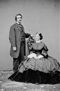 Hon. William Sprague and wife (Kate Chase Sprague), R.I - NARA - 529836 (cropped 2)