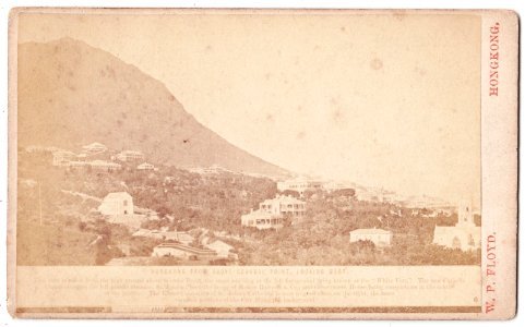 Hong Kong CDV-Hongkong from above Scandal Point, looking West by W.P. Floyd photo