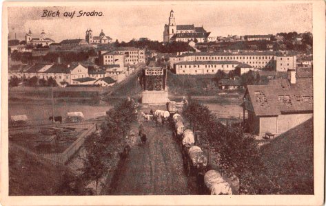 Horadnia, Lipavaja-Nioman, Stary most. Горадня, Ліпавая-Нёман, Стары мост (1915-18) (2)