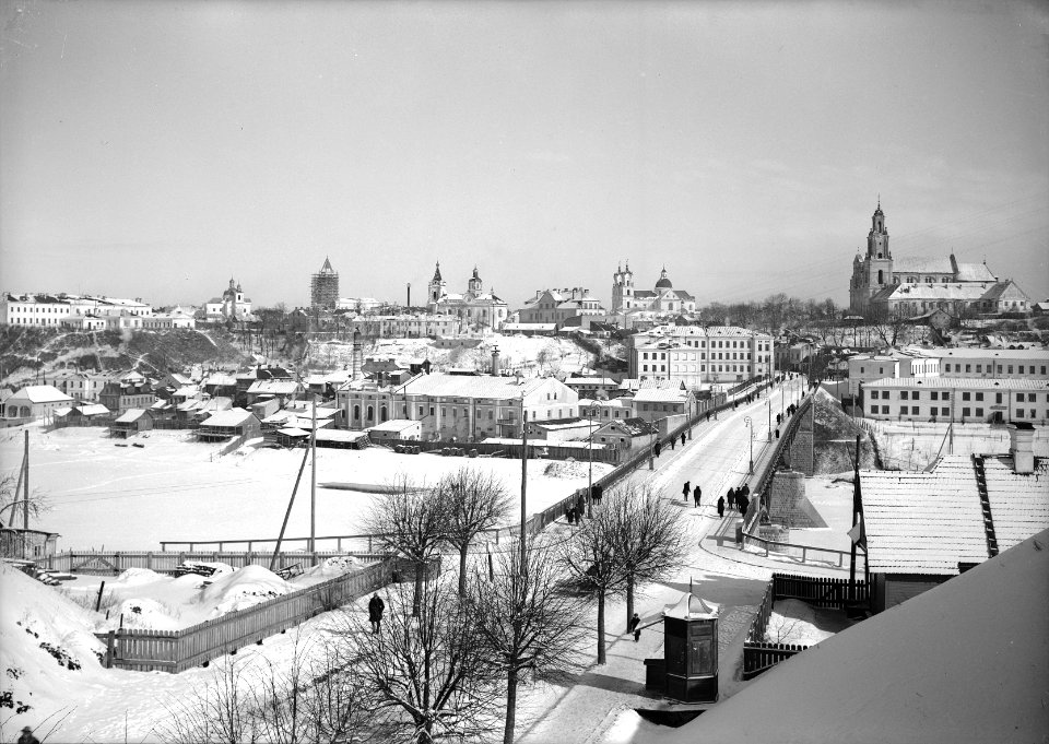 Horadnia, Lipavaja-Nioman, Stary most. Горадня, Ліпавая-Нёман, Стары мост (H. Poddębski, 1932-35)