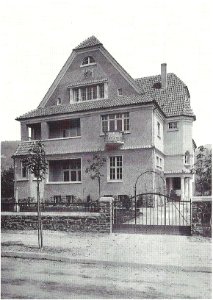 Honnef Landhaus von Kleist 1909 Straßenfront