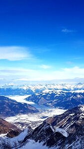 Horizon valley view views of the glacier