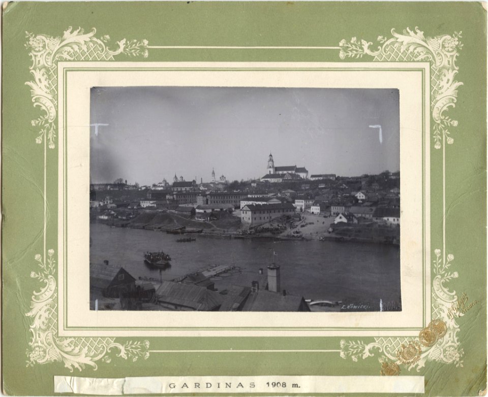 Horadnia, Nioman-Mastavaja. Горадня, Нёман-Маставая (E. Navicki, 1908)