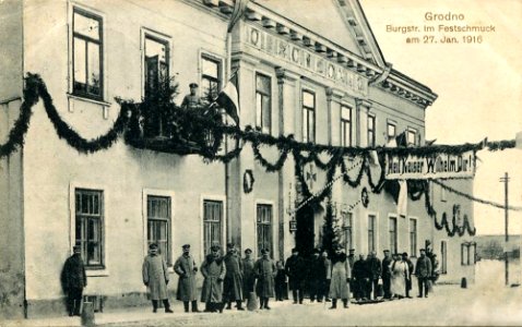 Horadnia, Zamkavaja, Chraptovič. Горадня, Замкавая, Храптовіч (27.01.1916)