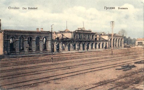 Horadnia, Čyhunačnaja. Горадня, Чыгуначная (L. Gelgor, 1915-18) (2)