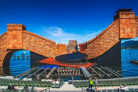 Lake constance bregenzer festspiele lake stage photo