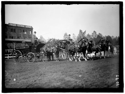 HORSE SHOWS. 4-HORSE TEAMS LCCN2016863669