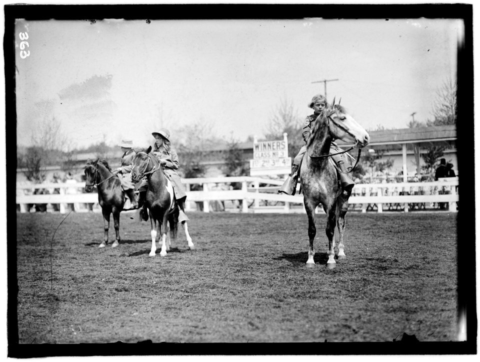 HORSE SHOWS. CHILDREN AND PONIES LCCN2016863336