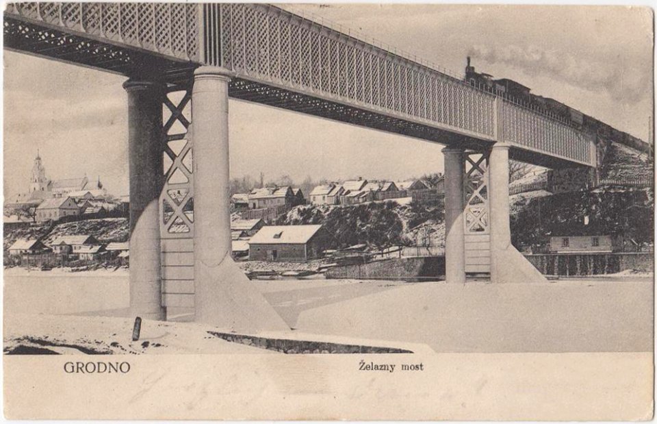 Horadnia, Nioman-Padoł, Čyhunačny most. Горадня, Нёман-Падол, Чыгуначны мост (1903) (4)