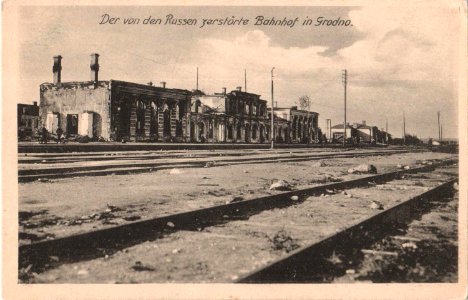 Horadnia, Čyhunačnaja. Горадня, Чыгуначная (A. Kühlewindt, 1915-18)