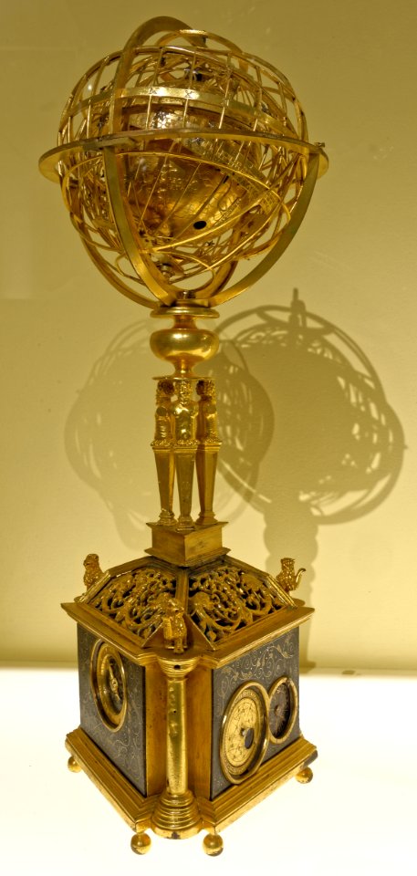 Horloge astronomique avec sphère Céleste mécanique - 1550