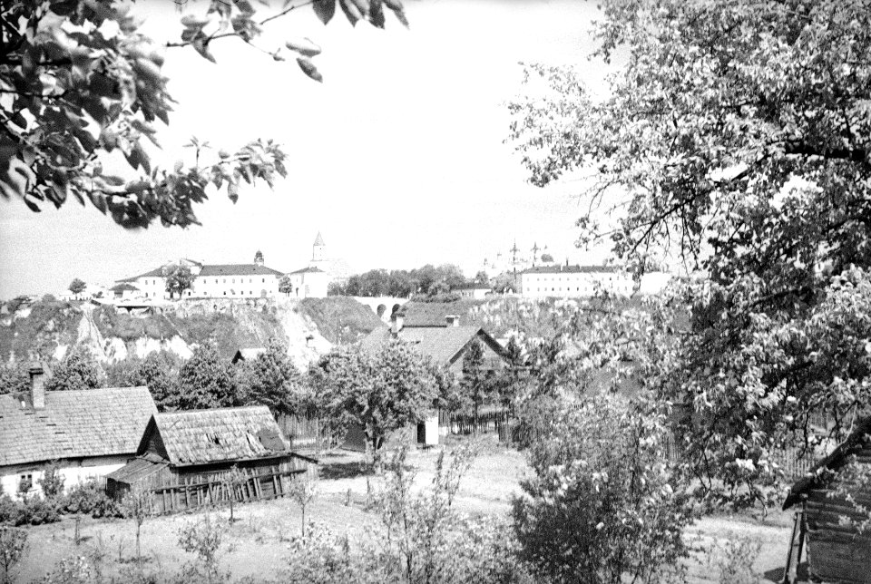 Horadnia, Zaniomanskaje pradmieście-Nioman, Stary-Novy zamak. Горадня, Занёманскае прадмесьце-Нёман, Стары-Новы замак (H. Poddębski, 1932-35)