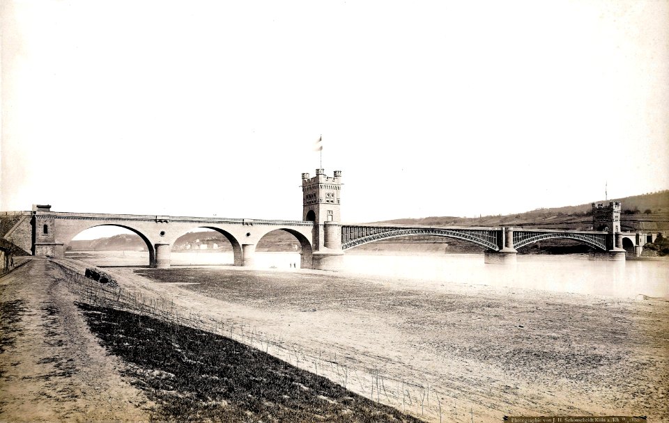 Horchheimer Eisenbahnbrücke 1880