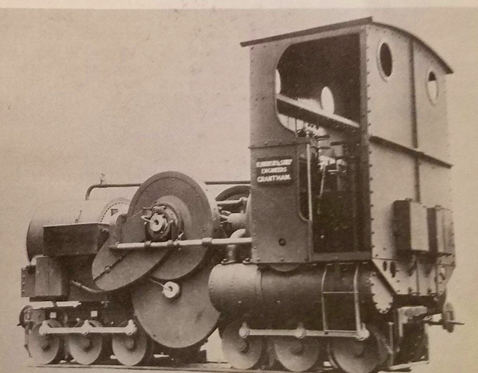 Hornsby-Akroyd internal combustion engine locomotive of the 2ft 6in gauge Chattenden & Upnor Railway (works No. 6234)