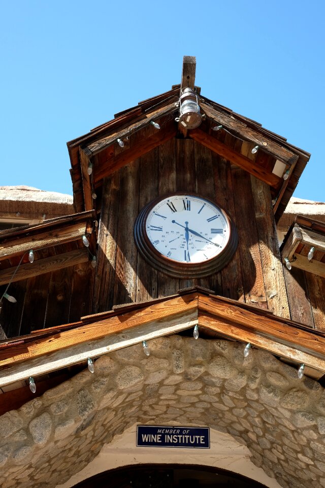 Clock tower retro white