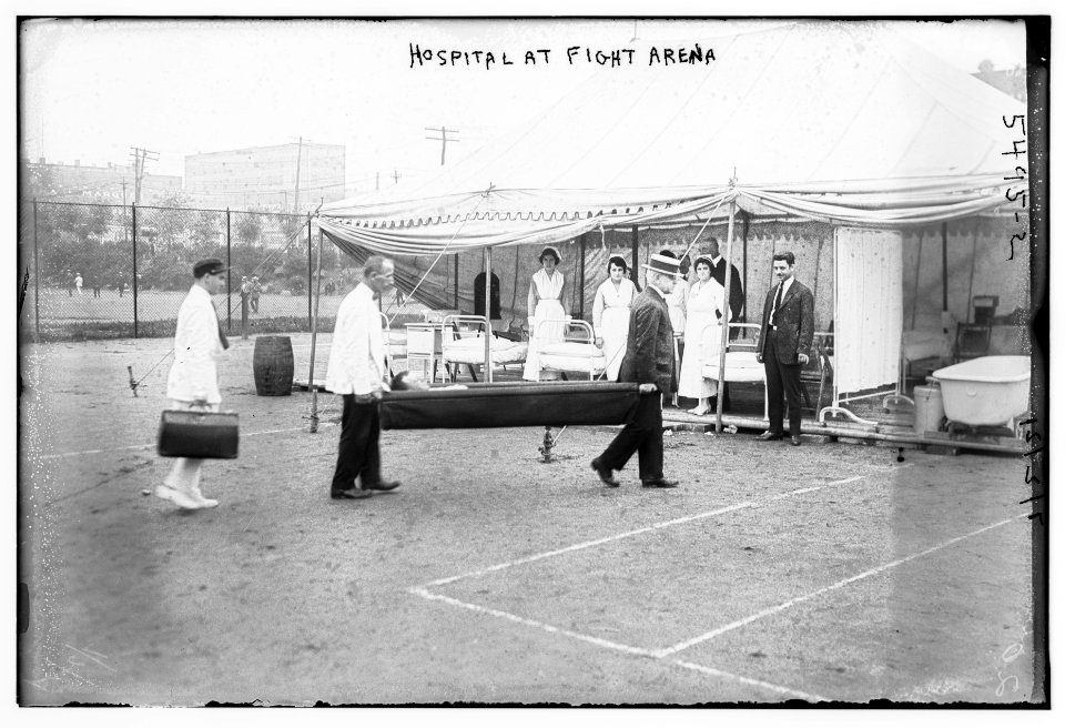 Hospital at fight arena LCCN2014712824
