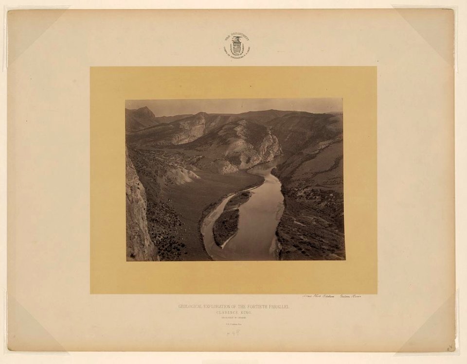 Horse Shoe Cañon, Green River - T. H. O'Sullivan, phot. LCCN2002712874
