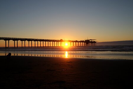 Coast beach sunset photo