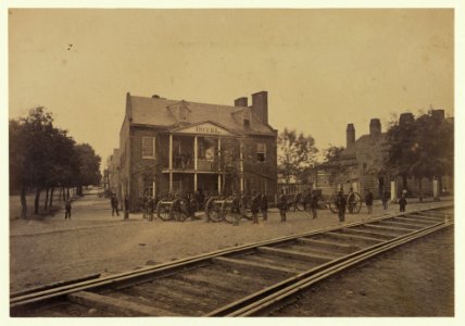 Hotel entrance to Long Bridge, Washington, D.C. LCCN2005689628