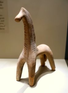 Horse, Greek, Boeotian, c. 575 BC, painted terracotta - Middlebury College Museum of Art - Middlebury, VT - DSC07977 photo
