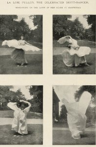 Houghton MS Thr 415 - La Loie Fuller rehearsing