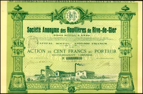 Houillères de Rive-de-Gier 1904
