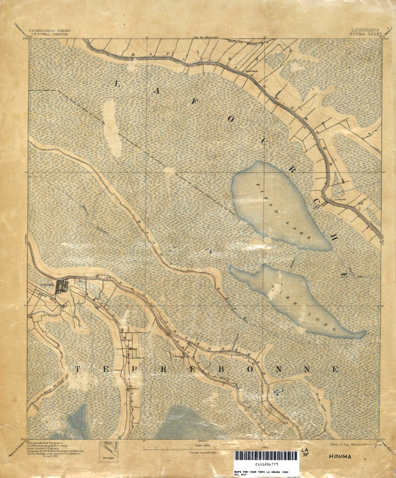Houma Lockland Raceport Map 1890