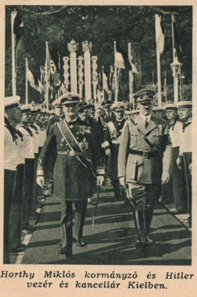 Horthy és Hitler Kielben