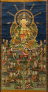 Hosso Mandala, Muromachi period, 1400s AD, color on silk - Tokyo Naitonal Museum - Tokyo, Japan - DSC09416