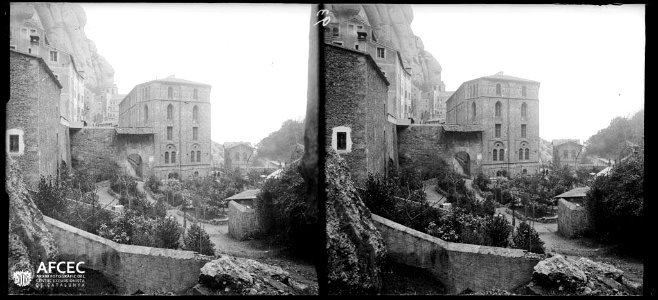 Horts dels edificis als voltants del monestir de Montserrat (AFCEC VINTRO B 00093)