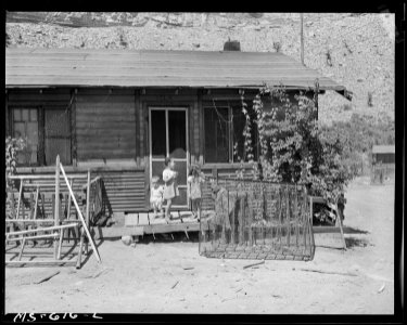 House occupied by family of Joe L. Montoya, miner, living in company housing project. Royal Coal Company, Royal Mine... - NARA - 540529