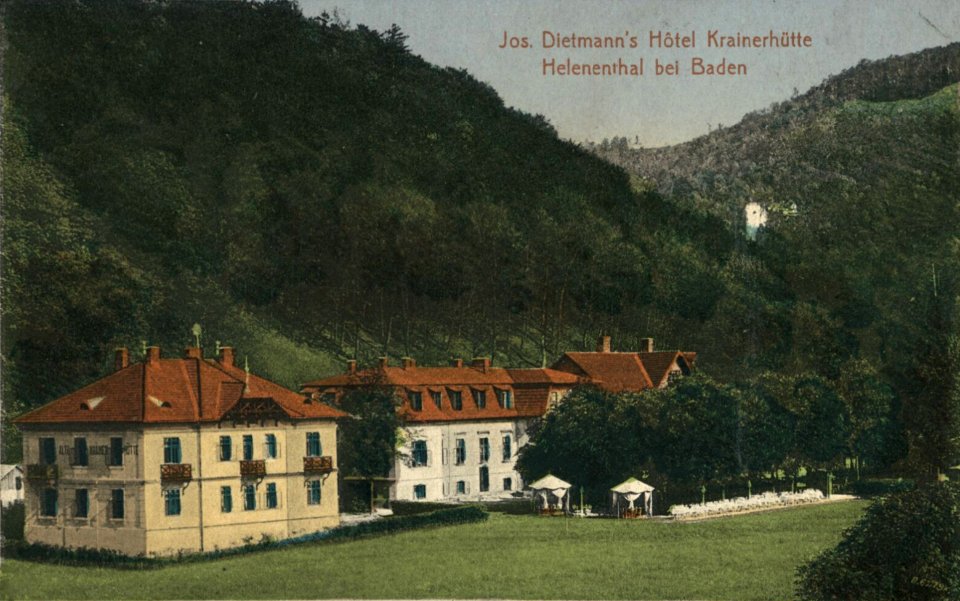 Hotel Alte Krainerhütte im Helenental - 1912