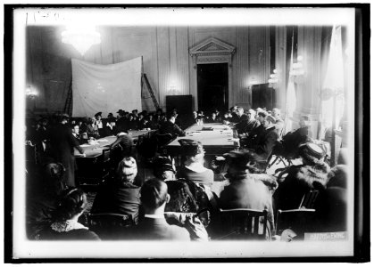 HOUSE OF REPRESENTATIVES COMMITTEES. COMMITTEE TO INVESTIGATE THE ALLEGED DIVULGENCE OF PRESIDENT'S NOTE TO BELIGERENT POWERS. POPULARLY CALLED 'LEAK HEARINGS.' HEARINGS, GENERAL VIEWS LCCN2016870255