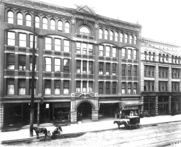 Hotel Northern, located in the Terry-Denny Building, 109-115 1st Ave S, between Yesler Way and Washington St, Seattle, ca 1905 (CURTIS 2066) photo