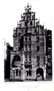 Hotel Deutscher Kaiser in Nürnberg, Architekt Prof. Conradin Walther, Nürnberg, Tafel 15, Kick Jahrgang II