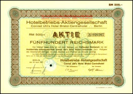 Hotelbetriebs-AG 1927 photo